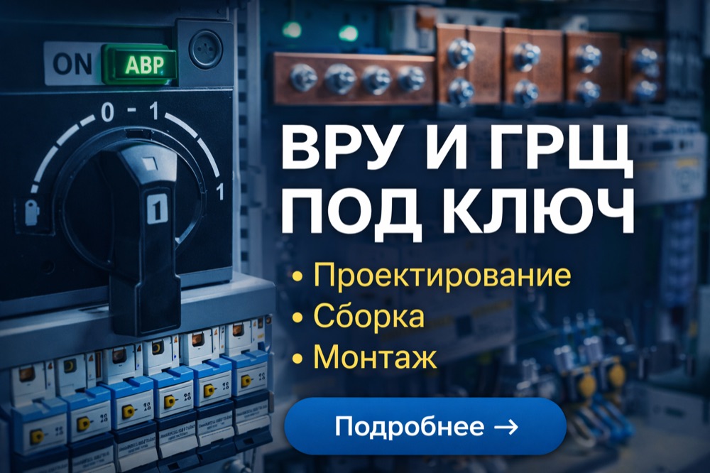 ВРУ (вводно-распределительное устройство) и ГРЩ (главный распределительный щит)